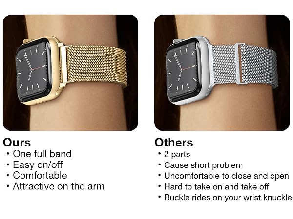 gold apple watch band