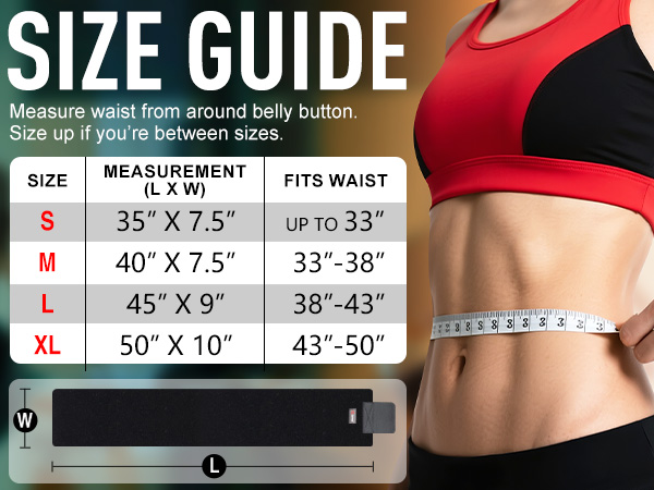 Measure your waist from around belly button to choose the correct size