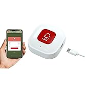 DwyenSlo Tuya WiFi Smart SOS Call Button Wireless Caregiver Pager Phone Alert Transmitter Emergen...