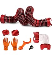 Caravista 3 FT RV Sewer Hose Kit: Heavy Duty Camper Waste Hose with Leak-Proof Swivel Fittings, 9...