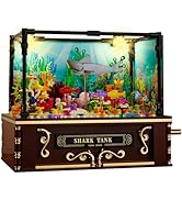 Fistone Fish Shark Tank Building Set for Kids & Adults, Lighting Aquarium Building Block Set, Inc...