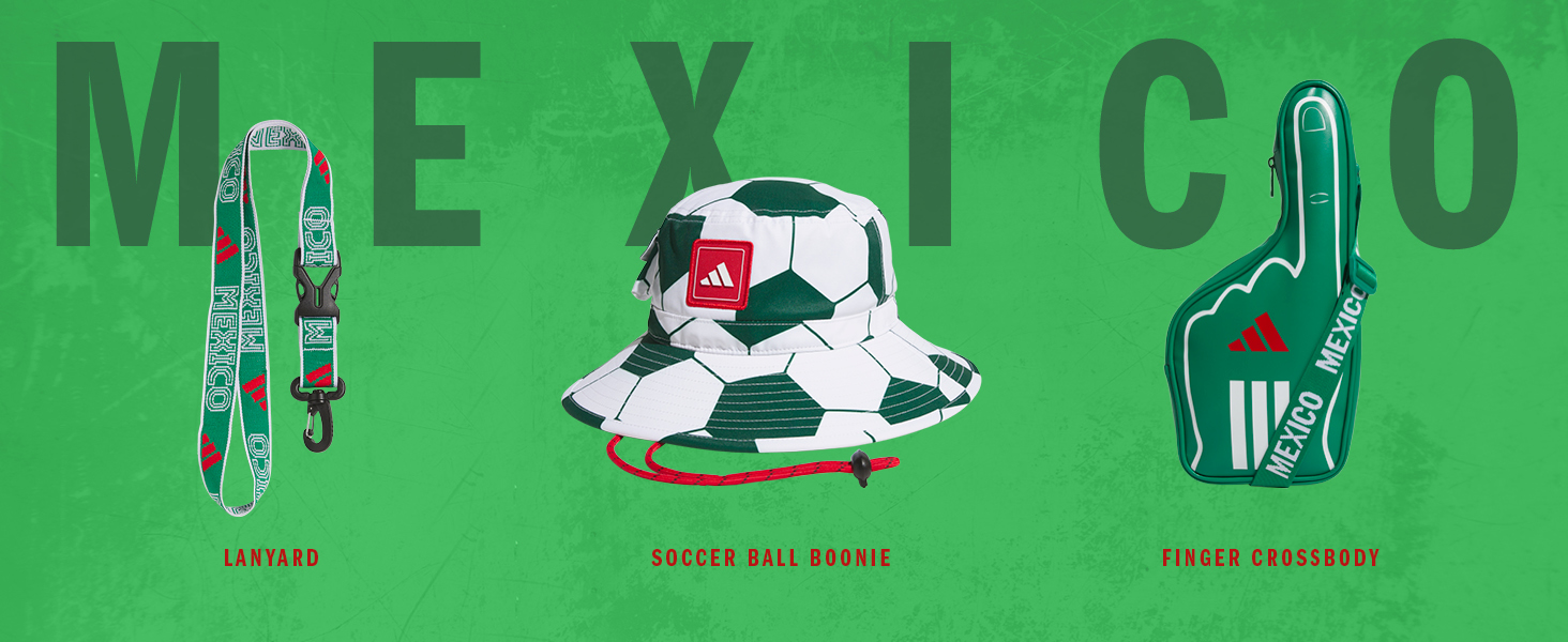 Mexico Lanyard Soccer Ball Boonie Finger Crossbody