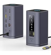 Baseus Spacemate Docking Station, 11-in-1 USB-C DisplayLink Docking Station for macOS Laptop, Tri...