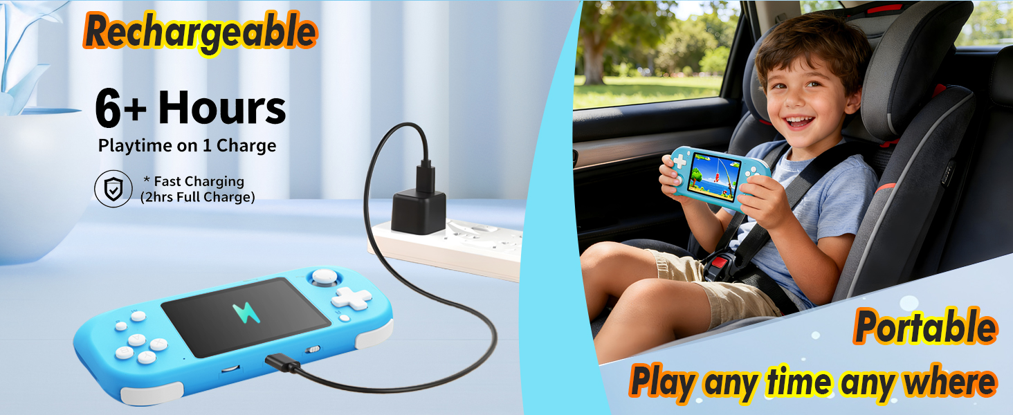 rechargeable handheld game cosole
