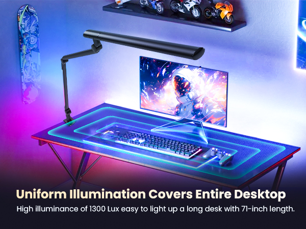 gaming desk lights