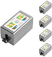 Iwillink 5-Pack 10Gbps Shielded Ethernet Junction Box,Cat6 Junction Box, Punch Down Type