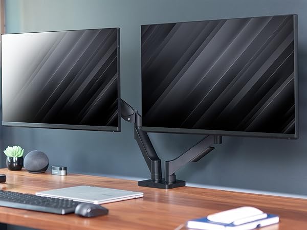 Dual Monitor Counterbalance Desk Mount