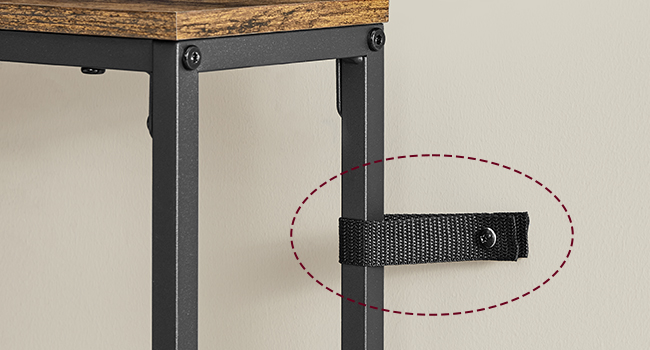 VASAGLE Set of 2 Console Tables with Power Outlets