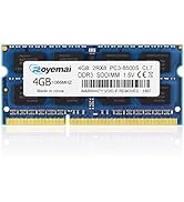 4GB DDR3 8500 PC3-1066MHz, Royemai 2Rx8 1067MHz SODIMM RAM Memory for Laptop Notebook MacBook Lat...