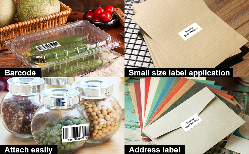 9527 Product 2” x 1” Sticker Labels Direct Thermal Paper Labels for UPC Barcodes, Address