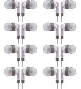 CN-Outlet Bulk Earbuds Headphones 50 Pack, Wholesale Disposable Earphones for Schools Classroom S...