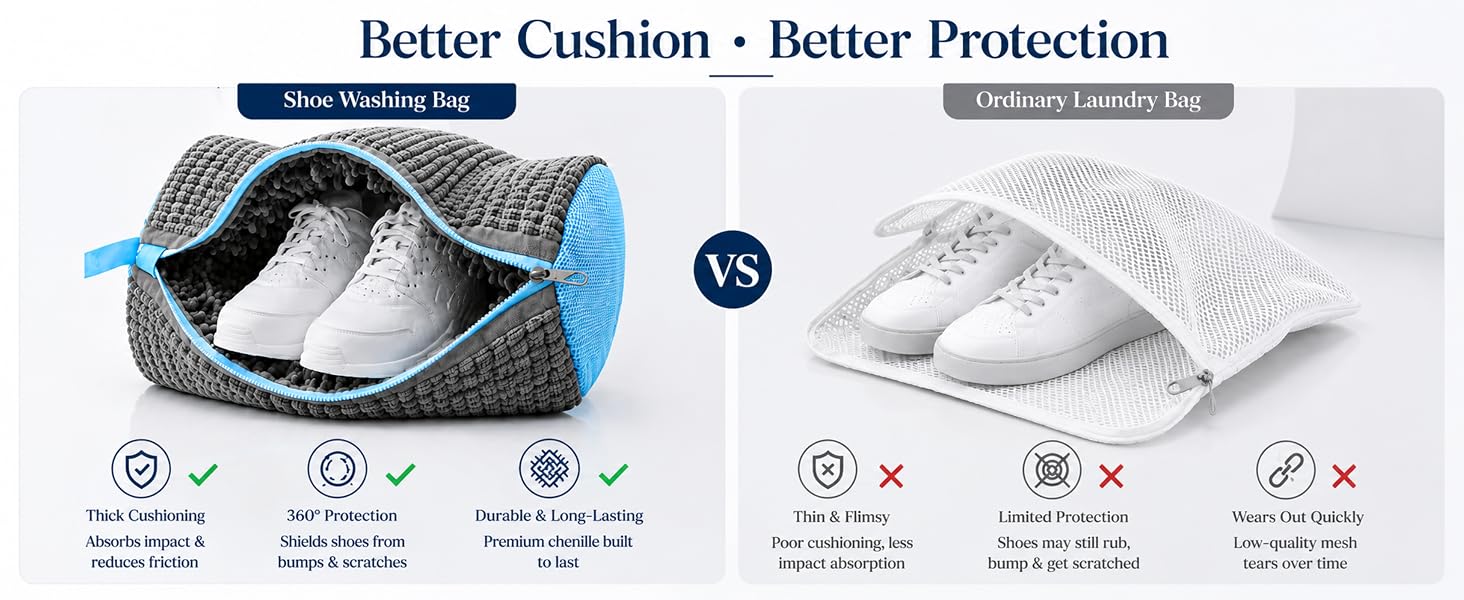 shoe washing bag