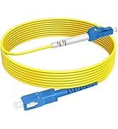 RamboCables OS2 Single Mode LC to SC Simplex (1m/3.28ft), LC UPC SC UPC Single Patch Cable,LC/UPC...