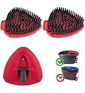 2 Pack Scrub Brush Replacement Head Compatible with O Cedar Easywring 1-Tank System, 2 Pcs Spin M...