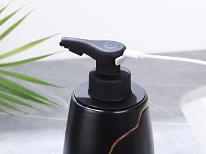 Rechargeable Dish Soap Dispenser Ceramic Hand Free Automatic Soap Dispenser Waterproof