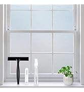 rabbitgoo Frosted Glass Window Privacy Film, No Glue, Anti-Glare Heat Blocking, Easy to Install, ...