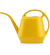Fasmov Plastic Watering Can, Yellow, 1-Gallon