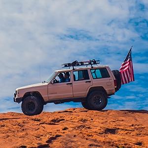 truck flag pole