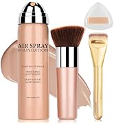 AIUEO Airbrush Makeup Foundation Spray, Lightweight Silky Mist Spray Full Coverage Foundation Mak...