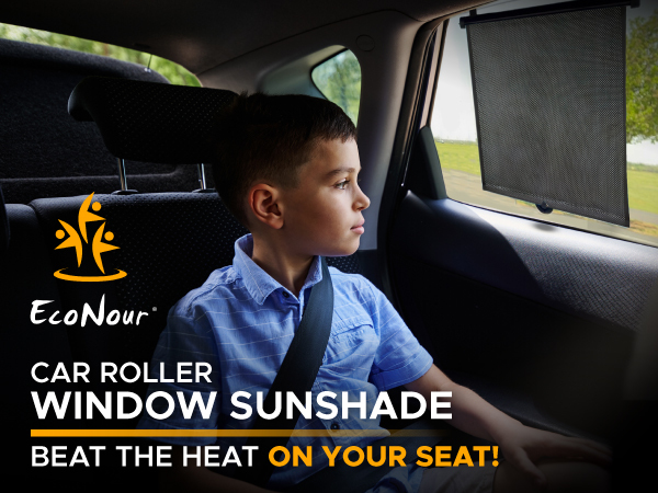 EcoNour Car Retractable Side Window Sunshade