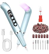 LIERKISS Nail Drill Cordless UV Nail Lamp 2 in 1 Nail Drill Professional, E Filer for Nails Elect...