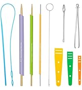 Fbshicung 13pcs Quick Tube Fabric and Drawstring Threading Threader Set for Sewing Enthusiasts, P...