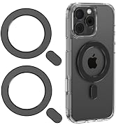 LDSXAY Universal MagSafe Ring, 2 PCS Magnet Sticker Magnetic Adapter Ring Compatible with Magsafe...