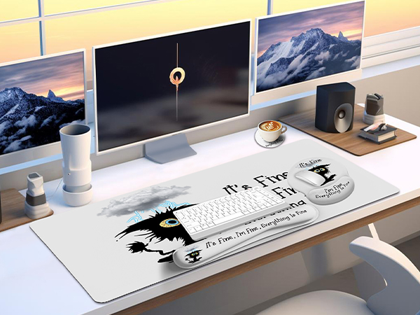 Funny Black Cat Home Office Desk Accessories