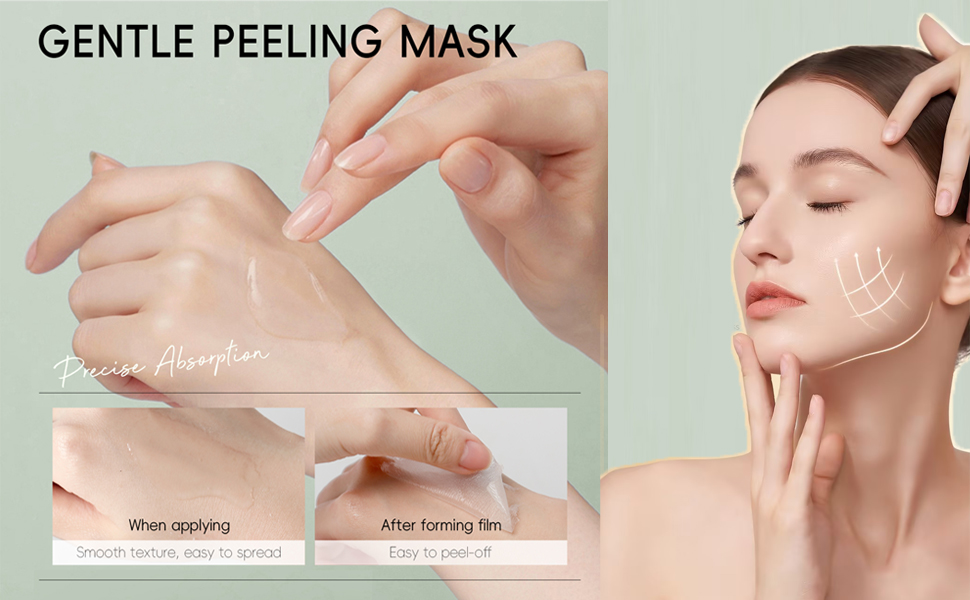 aloe vera peel off jelly face mask exfoliate hydro moisturize refresh pore cleanse oil control sooth