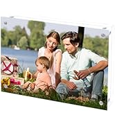 Cherrich Acrylic Picture Frame 3x5, Double Sided Photo Frames for Refrigerator with Magnetic Corn...