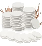 Vmiapxo 48 Pieces White Makeup Sponge, Cosmetic Sponge Round Foam Pad, Compact Facial Powder Puff...