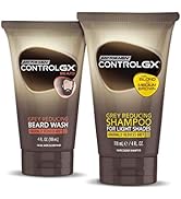 Just for Men Control GX Multipack, Shampoo for Lighter Shades of Hair, and Mustache and Beard Was...