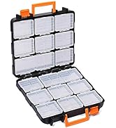 MIXPOWER 16 Detachable Sections 13.5-inch Toolbox , Removable Tool Box, Double side, Excellent Bo...