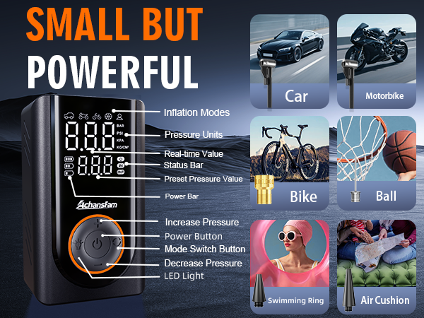 Tire Inflator Portable Air Compressor