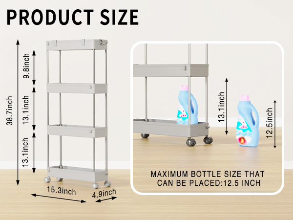 storage cart for bathroom