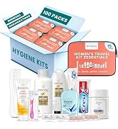 TrekTote 15 Piece Set Women’s Travel & Hygiene Kit with Clear Toiletry Bag, Personal Care Essenti...