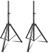 GZGDLJQ Speaker Stands Pair, Speaker Tripod Stand Adjustable Height from 35 to 60 Inch Universal ...