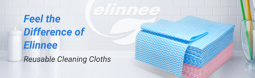 Feel the Difference of Elinnee Reusable Cleaning Cloths