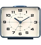 Wuyiway Retro Analog Alarm Clock, Battery Operated,4" Vintage Decor for Bedroom, Nightstand, Beds...