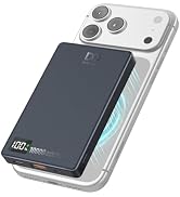 PD 35W Magnetic Wireless Power Bank 10000mAh, Fast Charging Portable Charger, Slim Magnetic Batte...