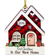 First Christmas in Our New Home Ornament 2026, House Ornaments - House Warming Gifts New Home, Ne...