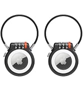 UP Security Lockable AirTag Holder with 3-Digit Combination Lock, Metal Case Compatible with Appl...