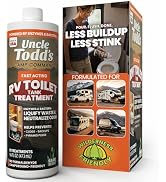 Uncle Todd's 16 oz RV Black Tank Treatment - Sage Scent Liquid, 8 RV Toilet Treatments, Camper Ho...