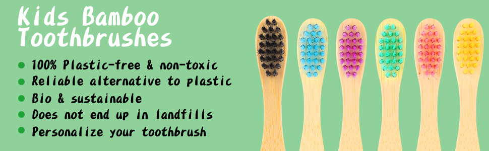 Kids Toothbrush Soft Bristle Toothbrush Kids Bamboo Toothbrushes toddler toothbrush baby toothbrush