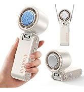 Coolhill Pro Handheld Portable fan with Turbo Cooling 199-Speed 5500mAh | Hand Held Fan Rechargea...