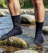 Dizokizo Neoprene Diving Water Socks, 3mm Beach Booties Anti-Slip Wetsuit Sand Socks for Snorkel ...