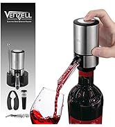 Wine Pourer,VENZELL Electric Wine Aerator Pourer, One-Button Smart Wine Decanter with Wine Opener...