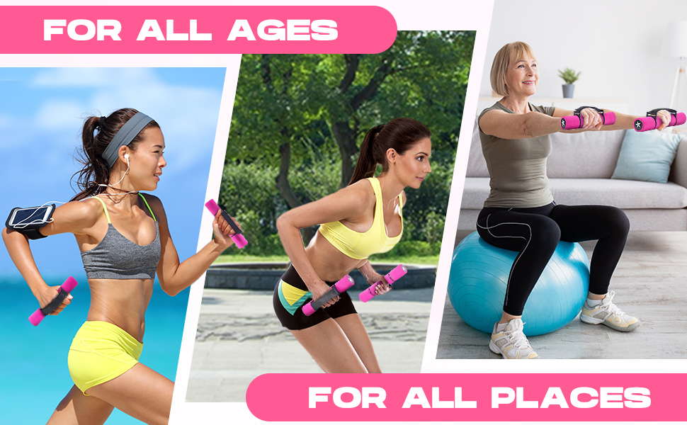 hand weights sets women walking exercising cardio held running light fitness dumbbells workouts gym