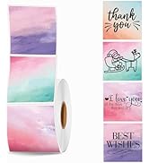 Joatuxul 2''×2'' Square Thermal Sticker Labels, Self-Adhesive 2 Inch Direct Thermal Labels, Multi...