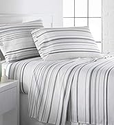 Southshore Fine Living, Inc. Coastal Stripes Collection, 4-Piece, 14-Inch Deep Pocket Sheet Set, ...